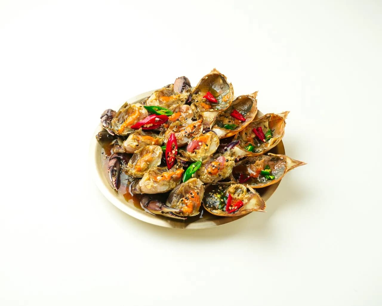 Soy sauce marinated crab (ganjang gejang)