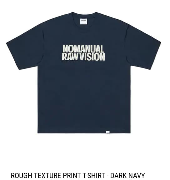 ROUGH TEXTURE PRINT T-SHIRT