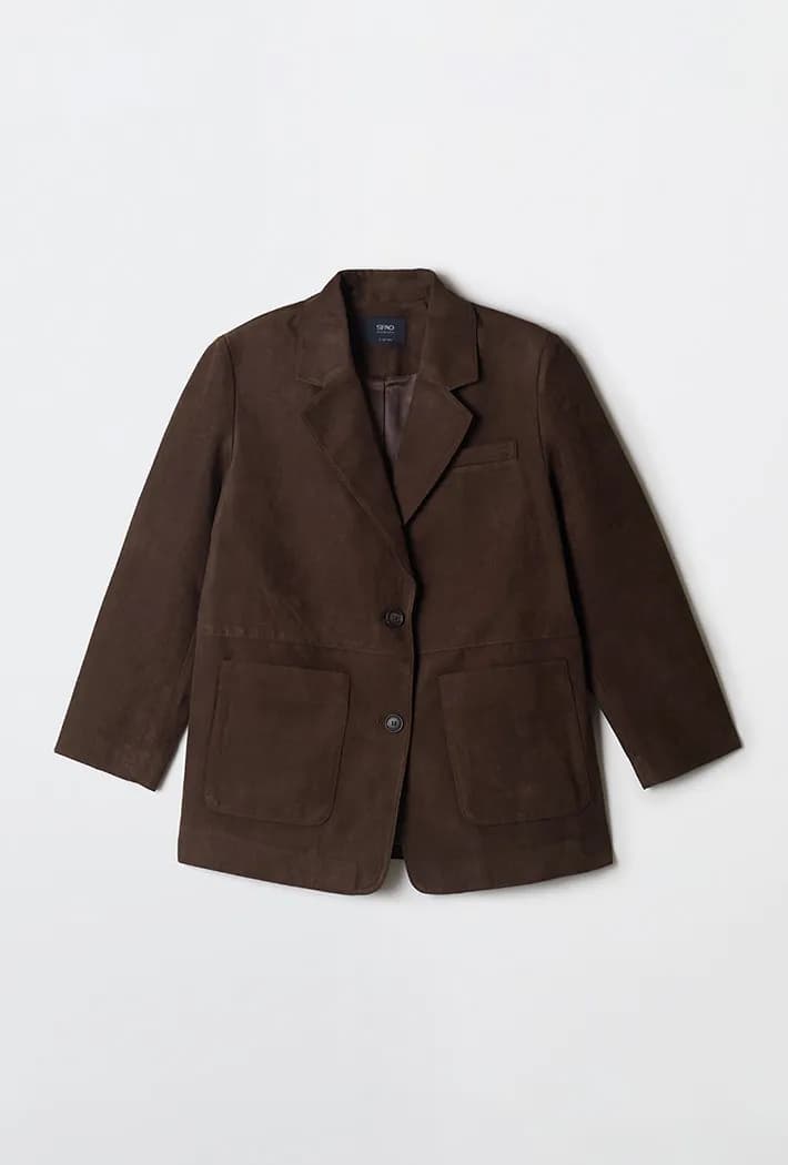Suede Tailored Jacket