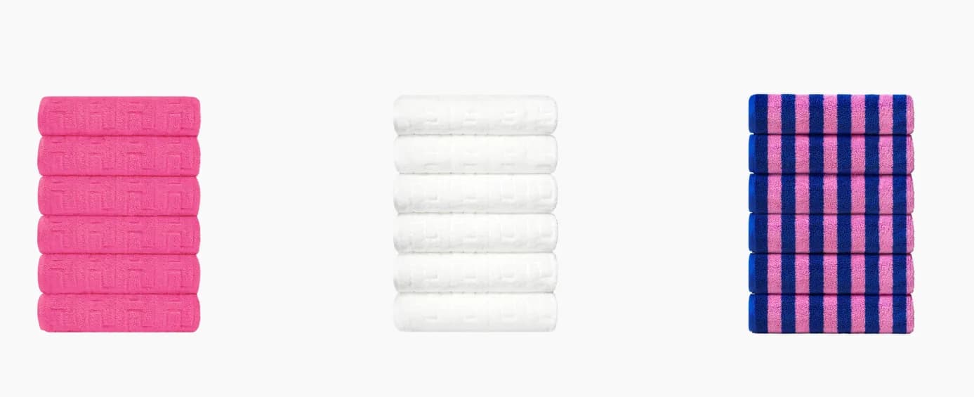 Stripe Midnight Supima Towel