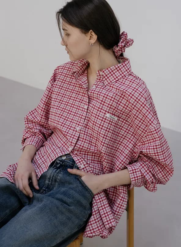 checkered shirt